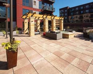 Tectura Designs has added an unparalleled four-color blending process to its portfolio of concrete rooftop, on-grade, and architectural pavers